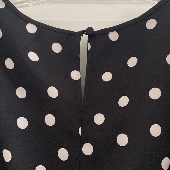 Express Black and White Polka Dot Dress size 6 - Picture 6 of 7